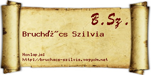 Bruchács Szilvia névjegykártya